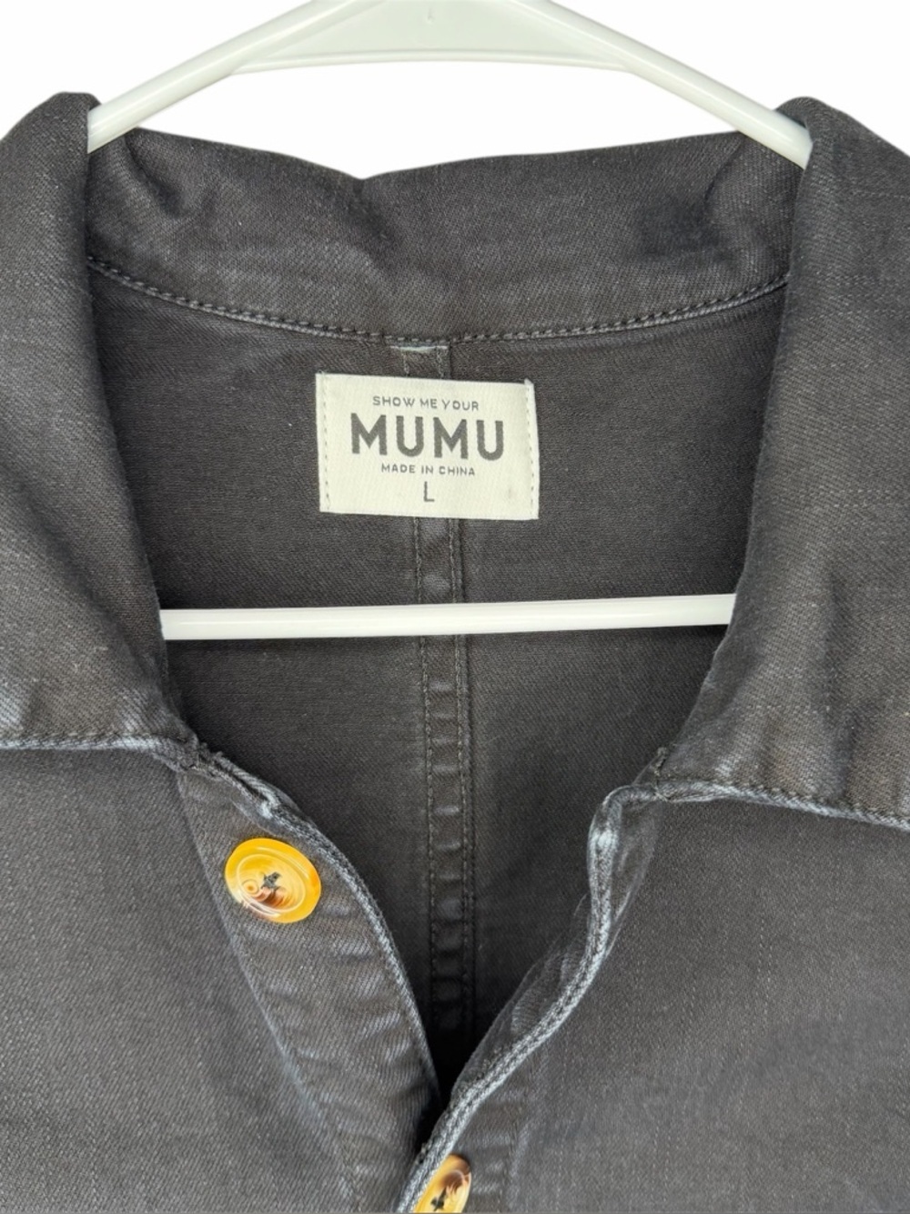 Show Me Your Mumu Black Emery Jumpsuit in Pitch Black Size Large Straight Leg - Picture 10 of 12
